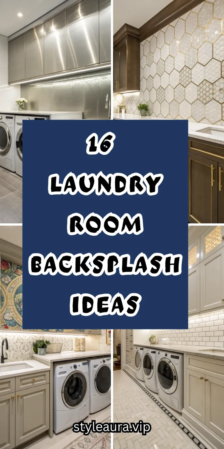 16 Laundry Room Backsplash Ideas for Easy Maintenance