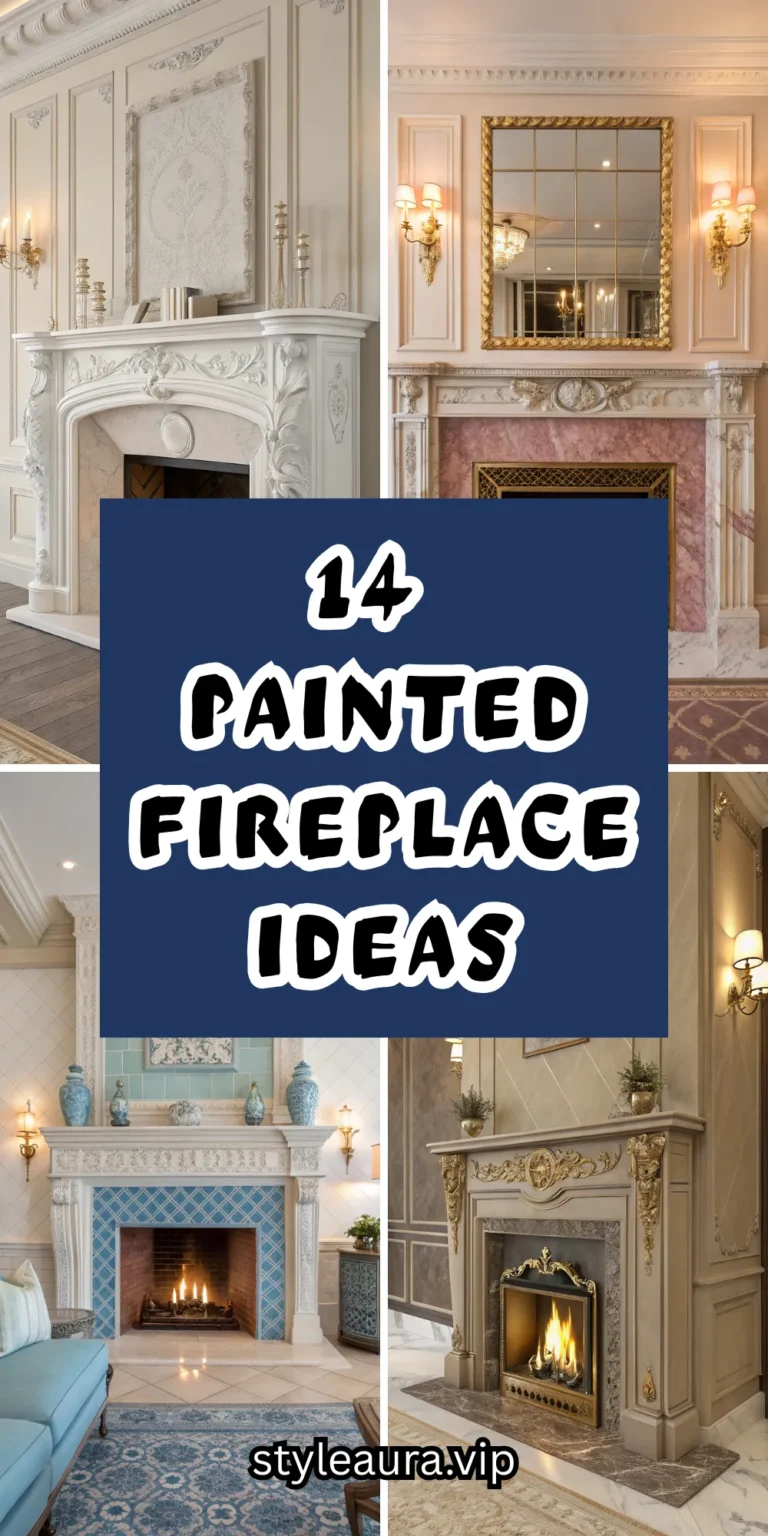 14 Painted Fireplace Ideas for a Fresh Look 17 14 Painted Fireplace Ideas for a Fresh Look