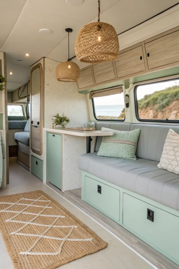 14 Beachcomber-Style Camper Van Makeovers 13 WH 12