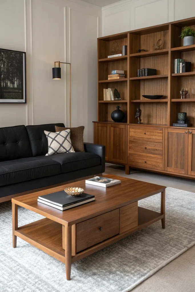 15 Black Couch Living Room Ideas for Modern Style 15 bc 14