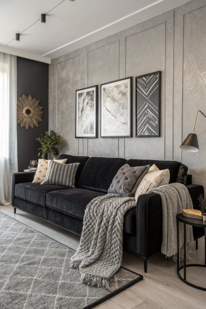 15 Black Couch Living Room Ideas for Modern Style 5 bc 4