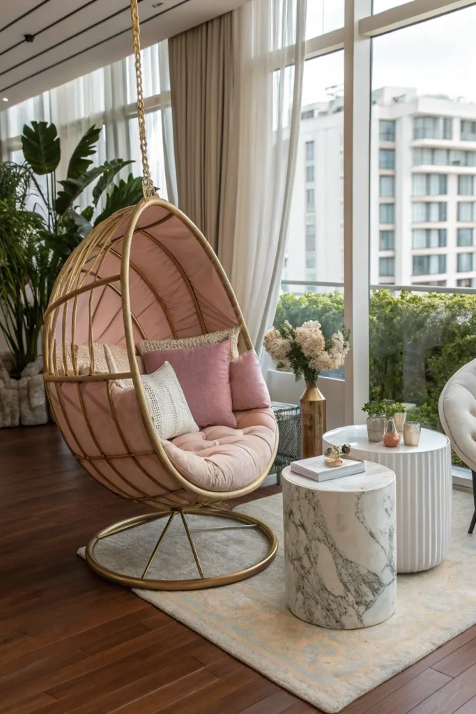 14 Indoor Egg Chair Ideas for Cozy Corners 11 br 10