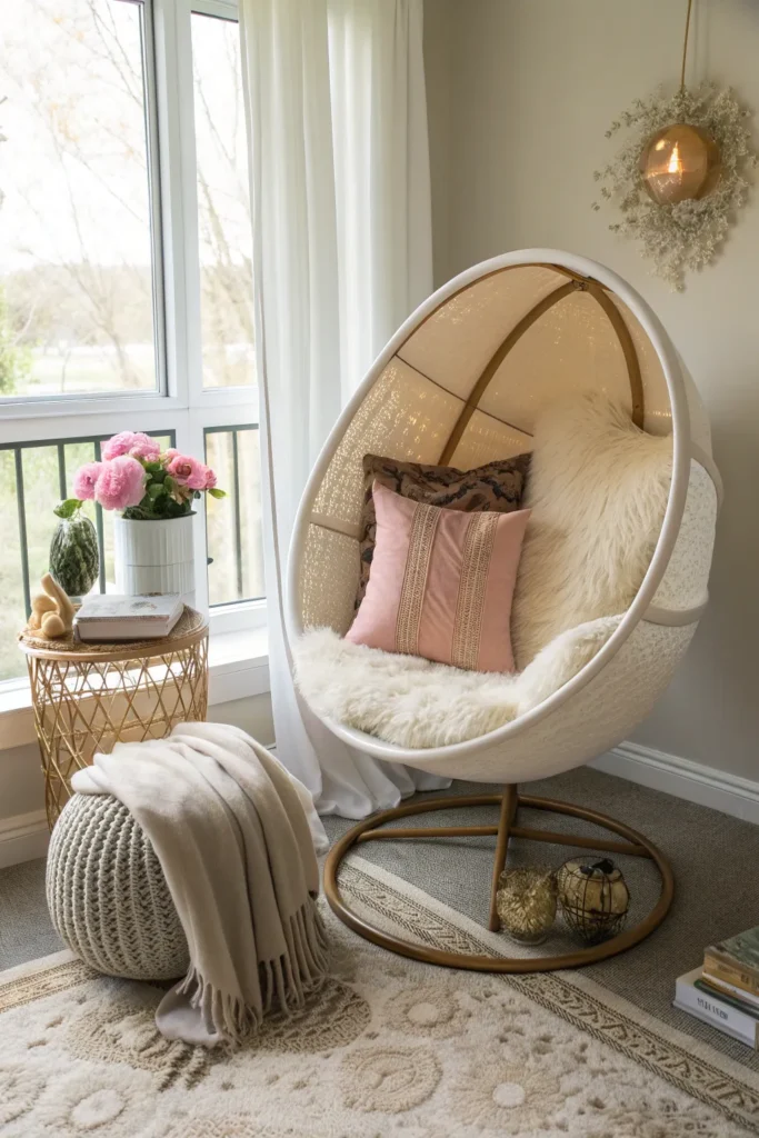 14 Indoor Egg Chair Ideas for Cozy Corners 9 br 8
