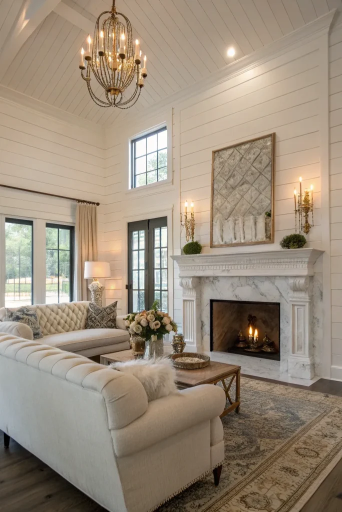 14 Shiplap Fireplace Ideas for a Farmhouse Touch 2 cf 1