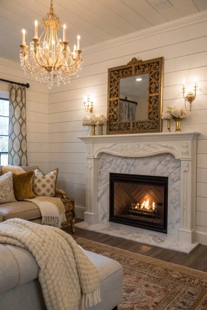 14 Shiplap Fireplace Ideas for a Farmhouse Touch 12 cf 11