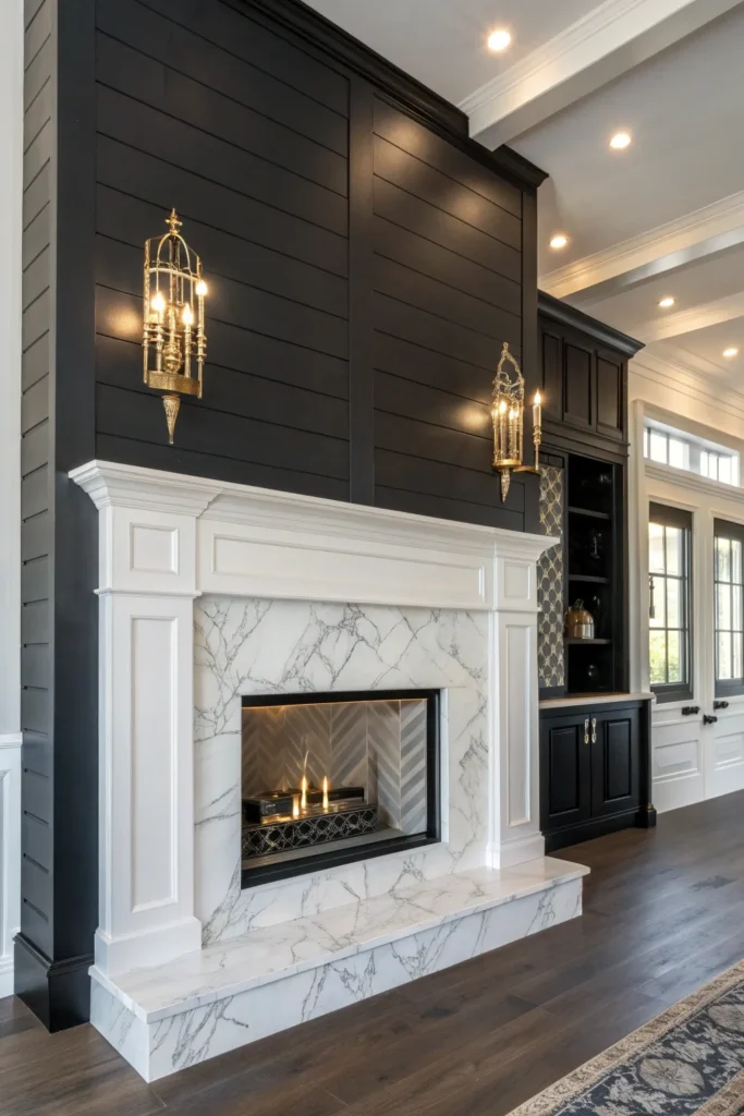 14 Shiplap Fireplace Ideas for a Farmhouse Touch 7 cf 6