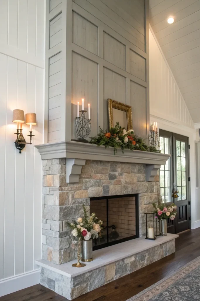 14 Shiplap Fireplace Ideas for a Farmhouse Touch 8 cf 7