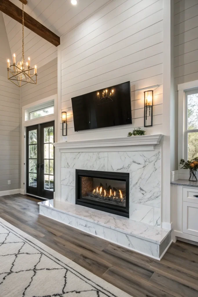 14 Shiplap Fireplace Ideas for a Farmhouse Touch 9 cf 8