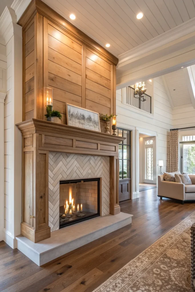 14 Shiplap Fireplace Ideas for a Farmhouse Touch 10 cf 9