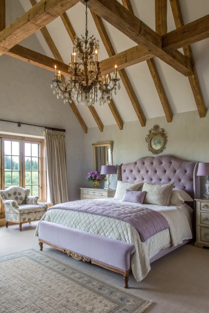 14 Lavender Luxury in an English Country Farmhouse Bedroom 3 ln 2