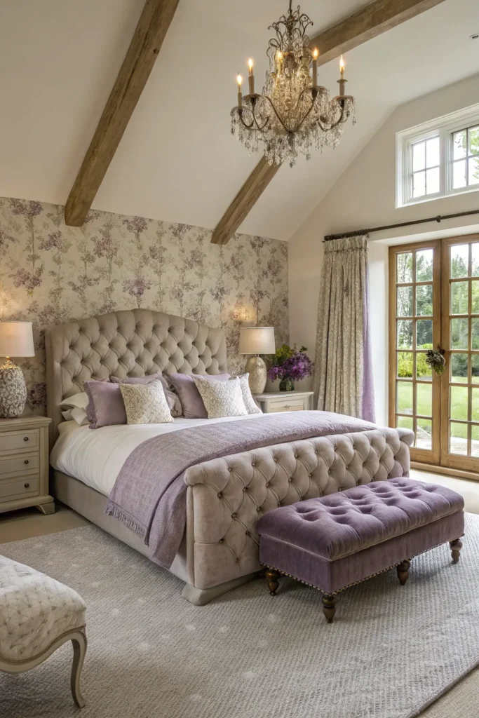 14 Lavender Luxury in an English Country Farmhouse Bedroom 5 ln 4