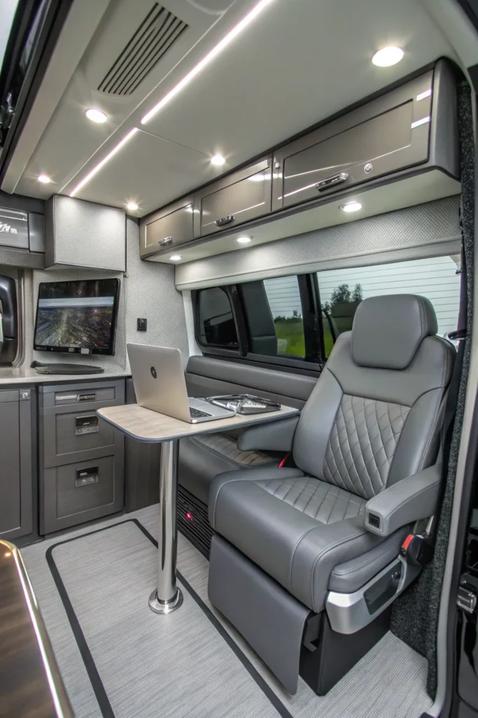 15 Modern Glam Luxe Sprinter Van Conversions for Digital Nomads 12 ls 11