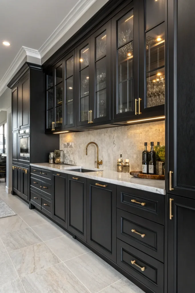 15 Black Kitchen Cabinet Ideas for a Bold Interior 11 mb 10