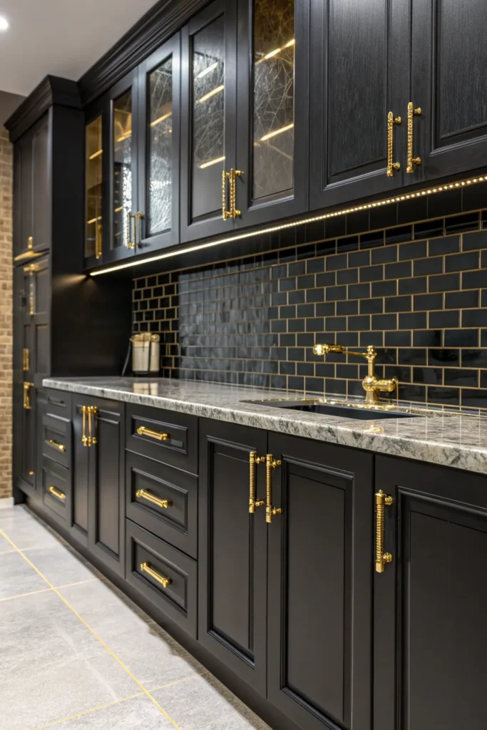 15 Black Kitchen Cabinet Ideas for a Bold Interior 4 mb 3