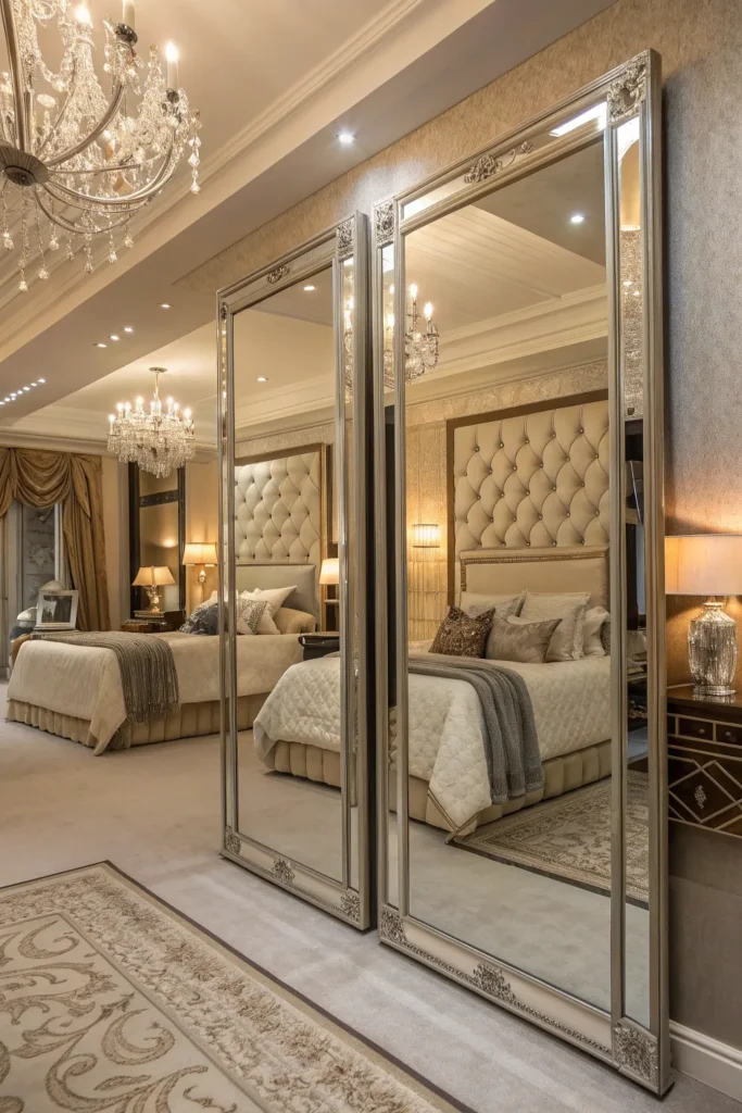 16 Bedroom Floor Mirror Ideas to Expand Your Space 12 mf 11