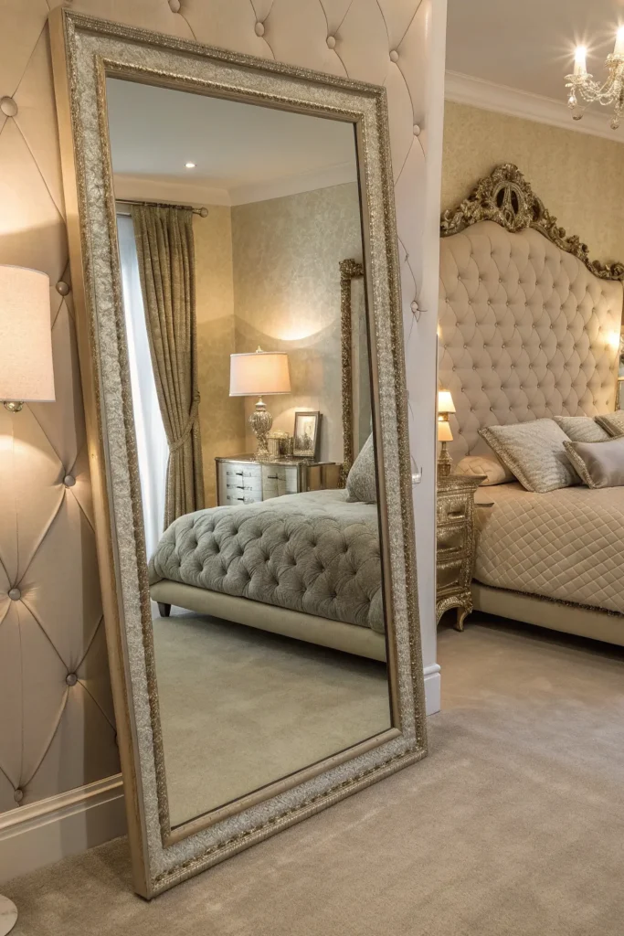 16 Bedroom Floor Mirror Ideas to Expand Your Space 14 mf 13
