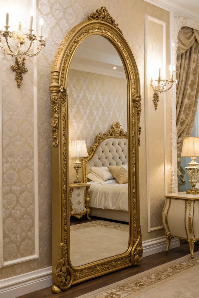 16 Bedroom Floor Mirror Ideas to Expand Your Space 3 mf 2