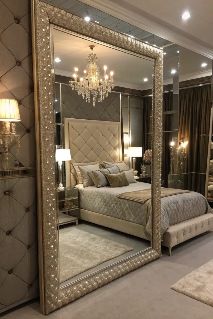 16 Bedroom Floor Mirror Ideas to Expand Your Space 7 mf 6