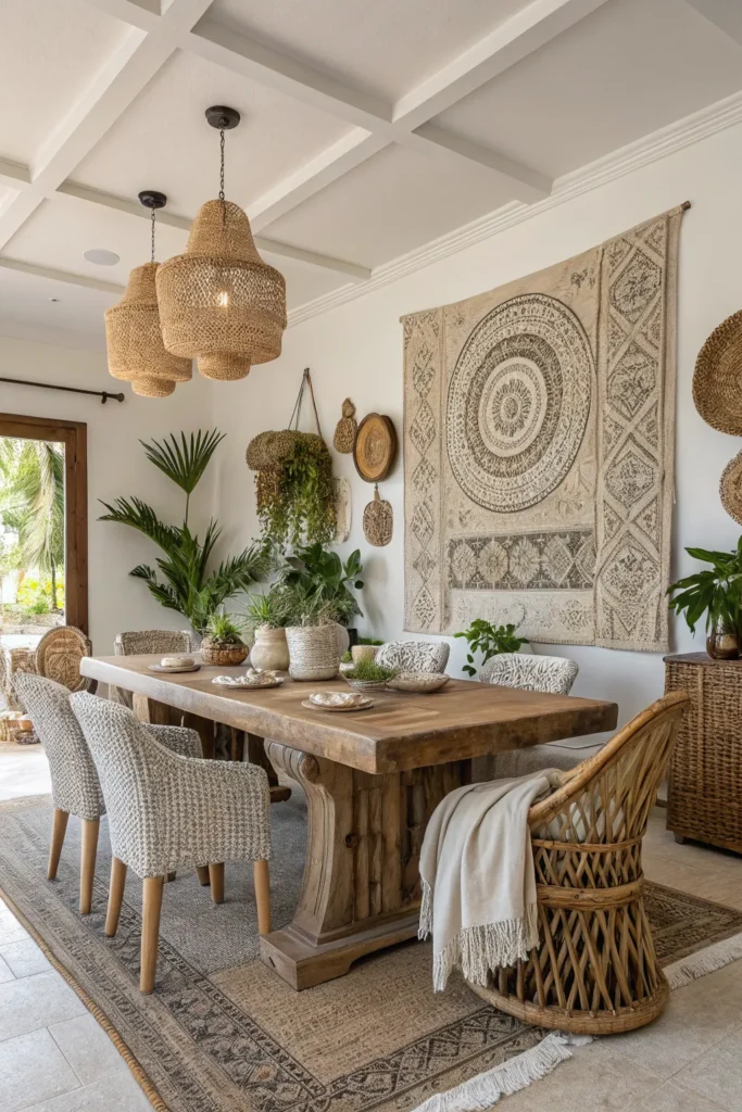 14 Boho Dining Room Ideas for a Relaxed Feel 2 nw 1 1