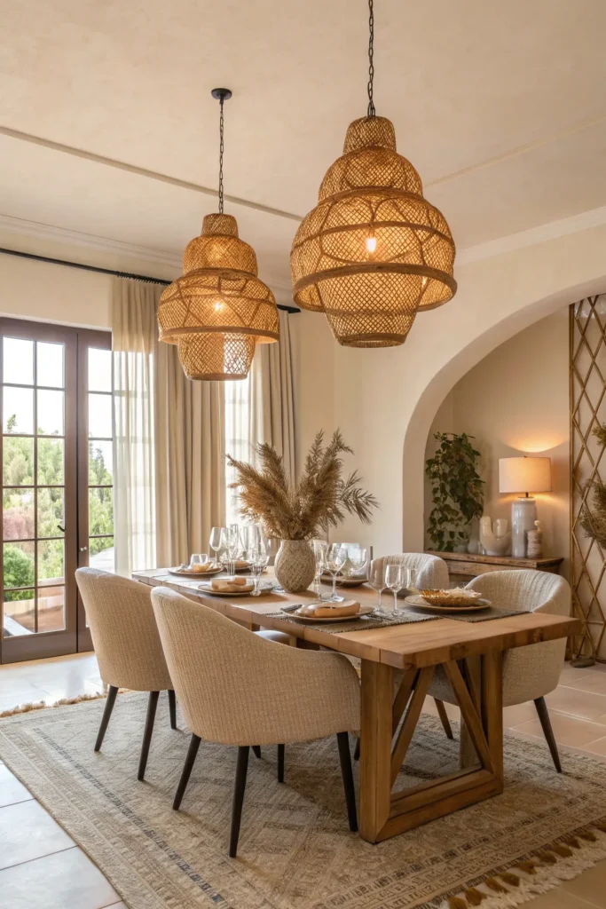 14 Boho Dining Room Ideas for a Relaxed Feel 7 nw 6 1