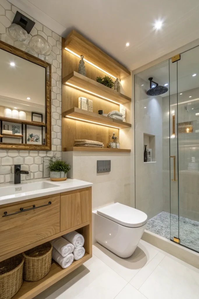 14 Floating Shelves Above Toilet Ideas for Extra Storage 11 ws 10