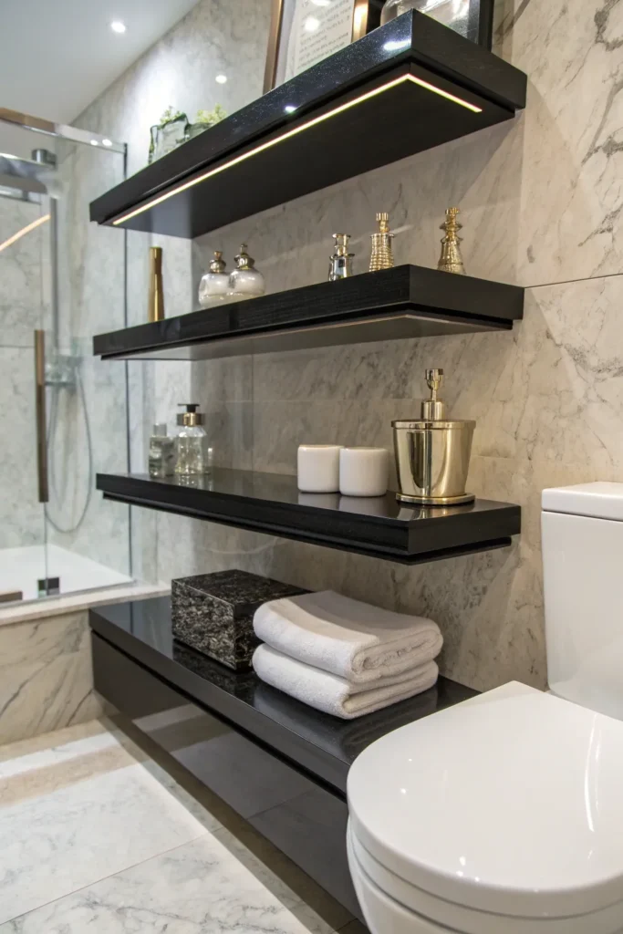 14 Floating Shelves Above Toilet Ideas for Extra Storage 14 ws 13