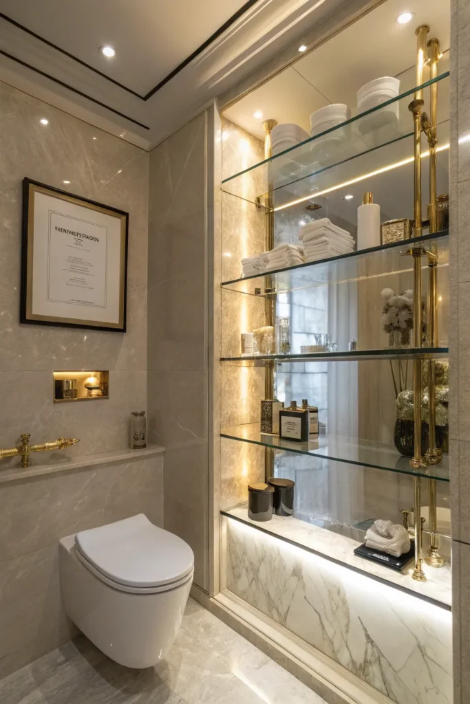 14 Floating Shelves Above Toilet Ideas for Extra Storage 15 ws 14