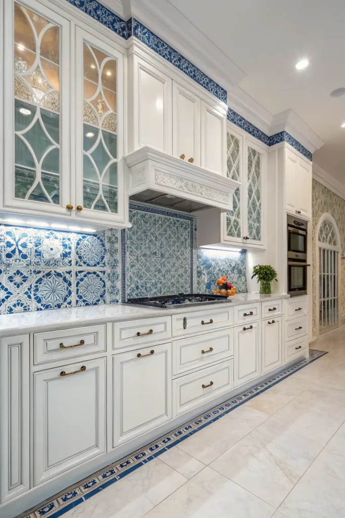 16 White and Blue Kitchen Cabinet Ideas for a Fresh Look 7 wu 6