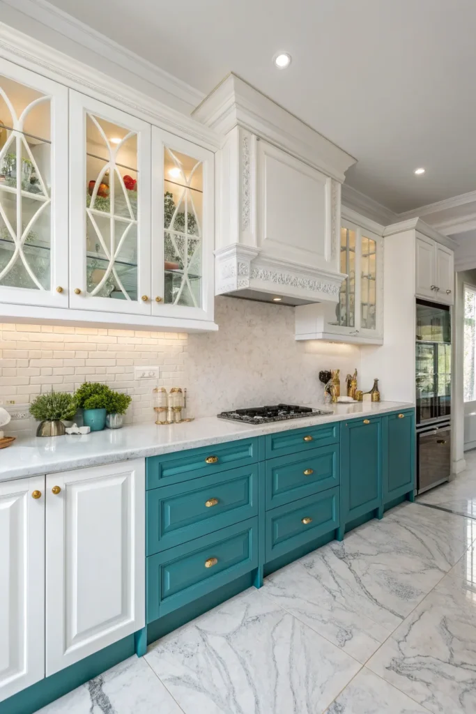 16 White and Blue Kitchen Cabinet Ideas for a Fresh Look 9 wu 8