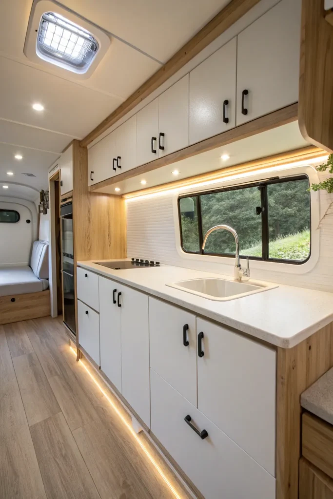 14 Functional and Beautiful Camper Van Kitchen Inspirations 12 zl 11