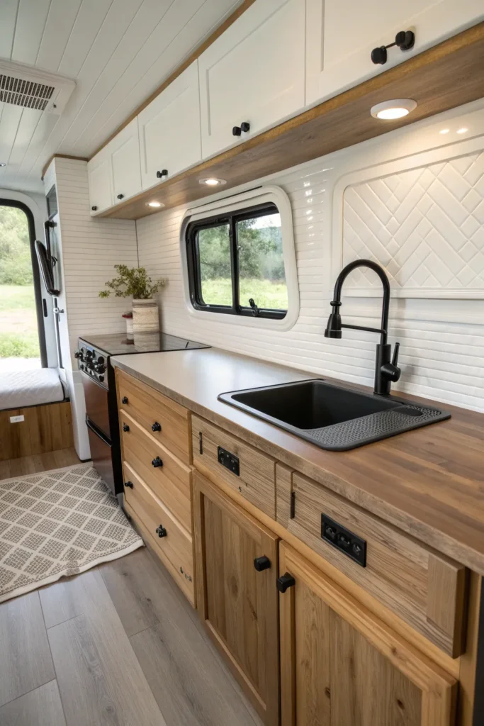 14 Functional and Beautiful Camper Van Kitchen Inspirations 10 zl 9