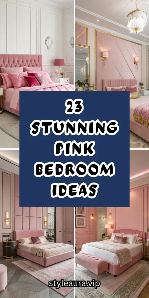 23 Stunning Pink Bedroom Ideas for a Stylish and Cozy Retreat 1 10 1 3