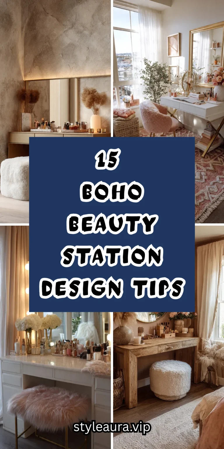 15 Boho Beauty Station Design Tips for a Chic and Free-Spirited Space