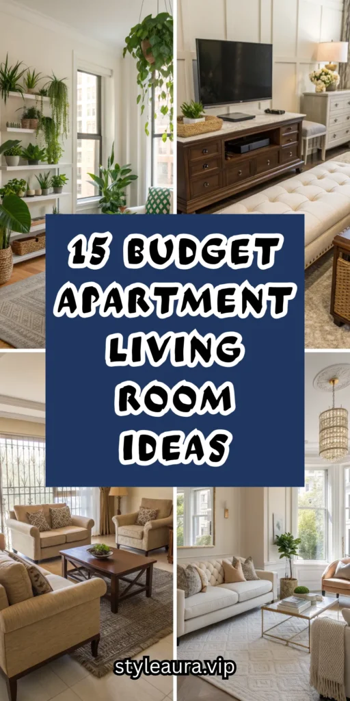 15 Budget Apartment Living Room Ideas for Stylish Savings 1 10 11