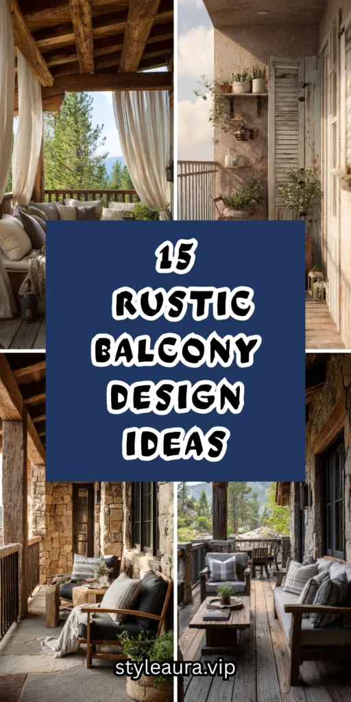 15 Rustic Balcony Design Ideas to Create a Cozy Outdoor Retreat 1 10 12 2