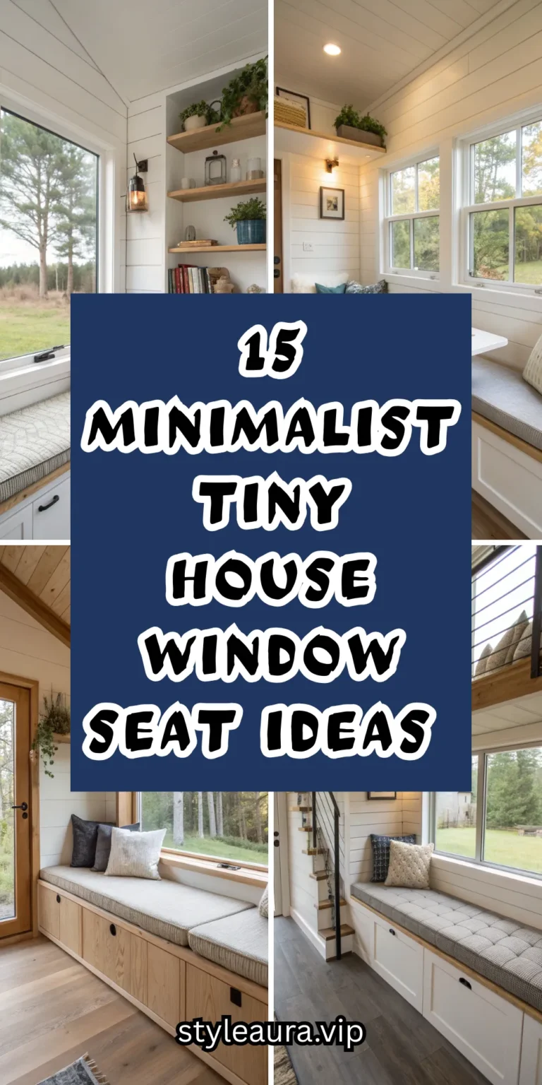 15 Minimalist Tiny House Window Seat Ideas That Maximize Light and Space