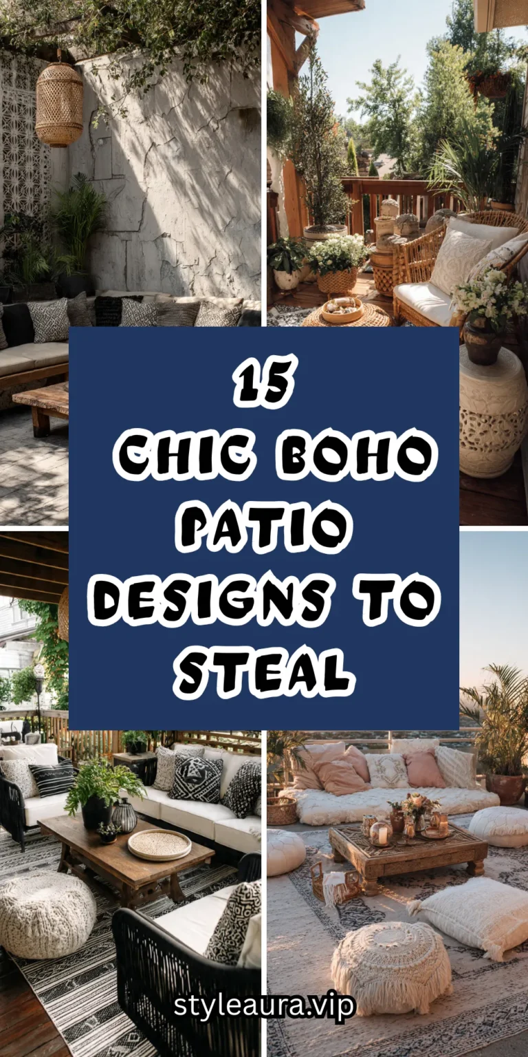 15 Chic Boho Patio Designs to Steal