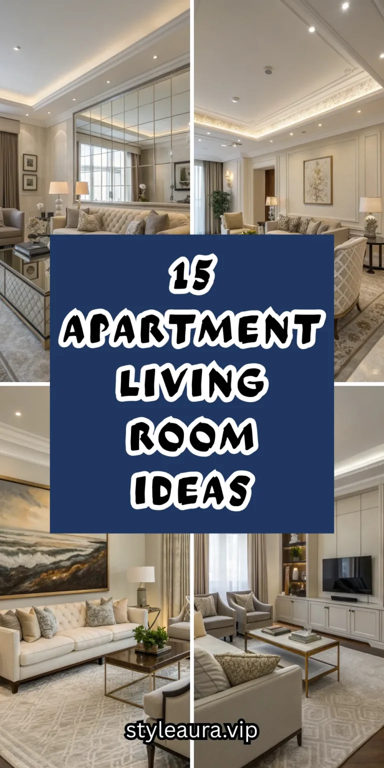 15 Apartment Living Room Ideas for Small Spaces
