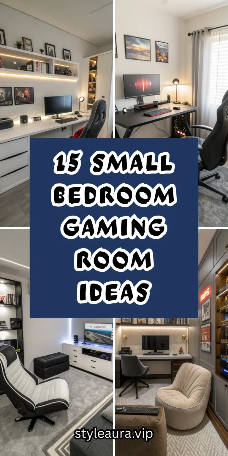 15 Small Bedroom Gaming Room Ideas for Compact Fun