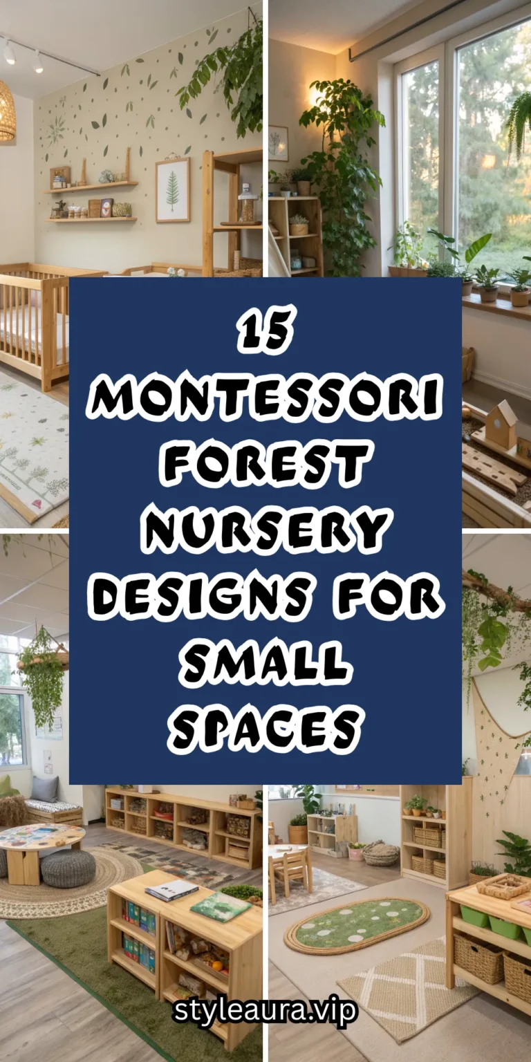 15 Montessori Forest Nursery Designs for Small Spaces