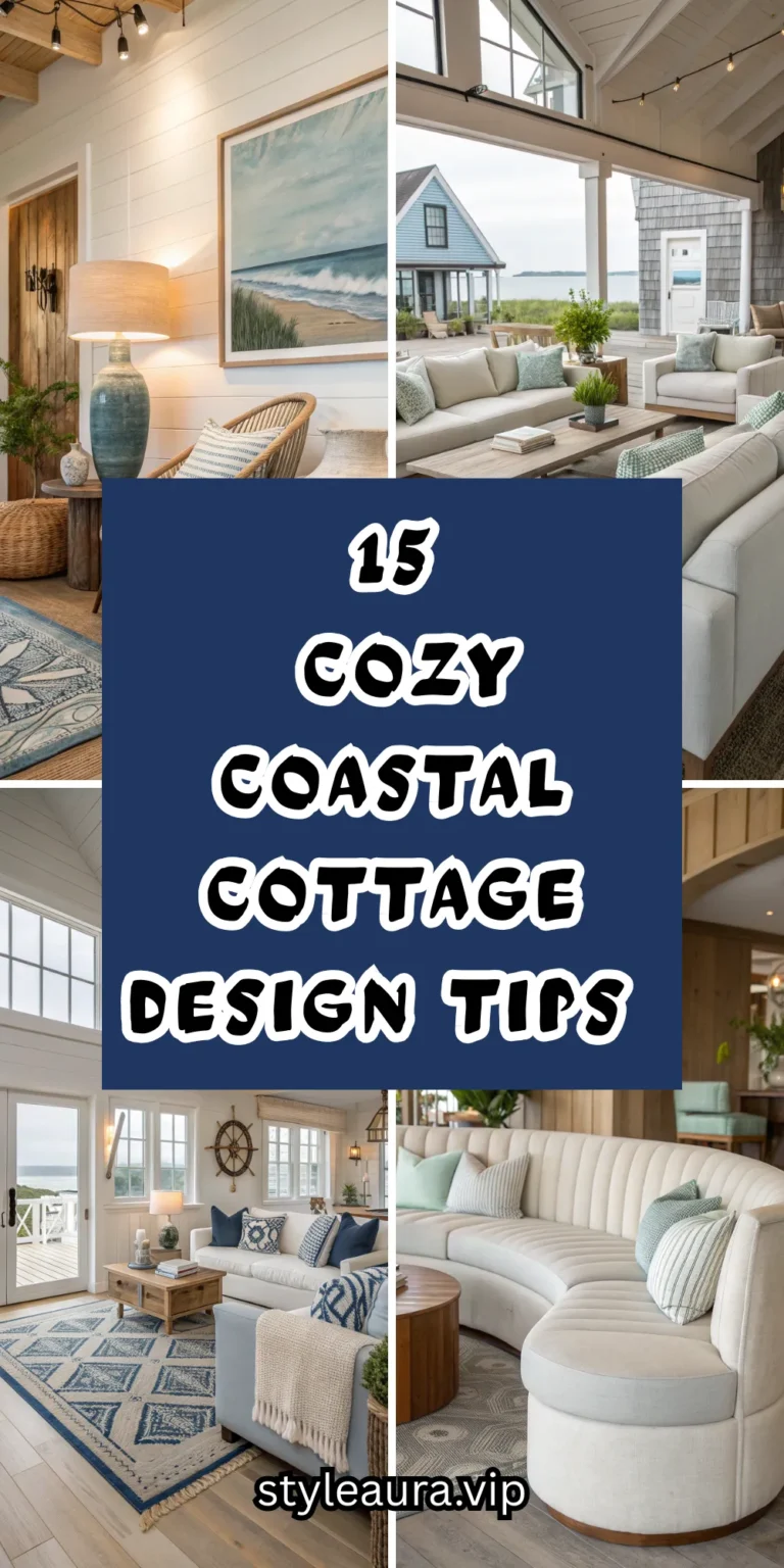 15 Cozy Coastal Cottage Design Tips for a Fresh, Elevated Look