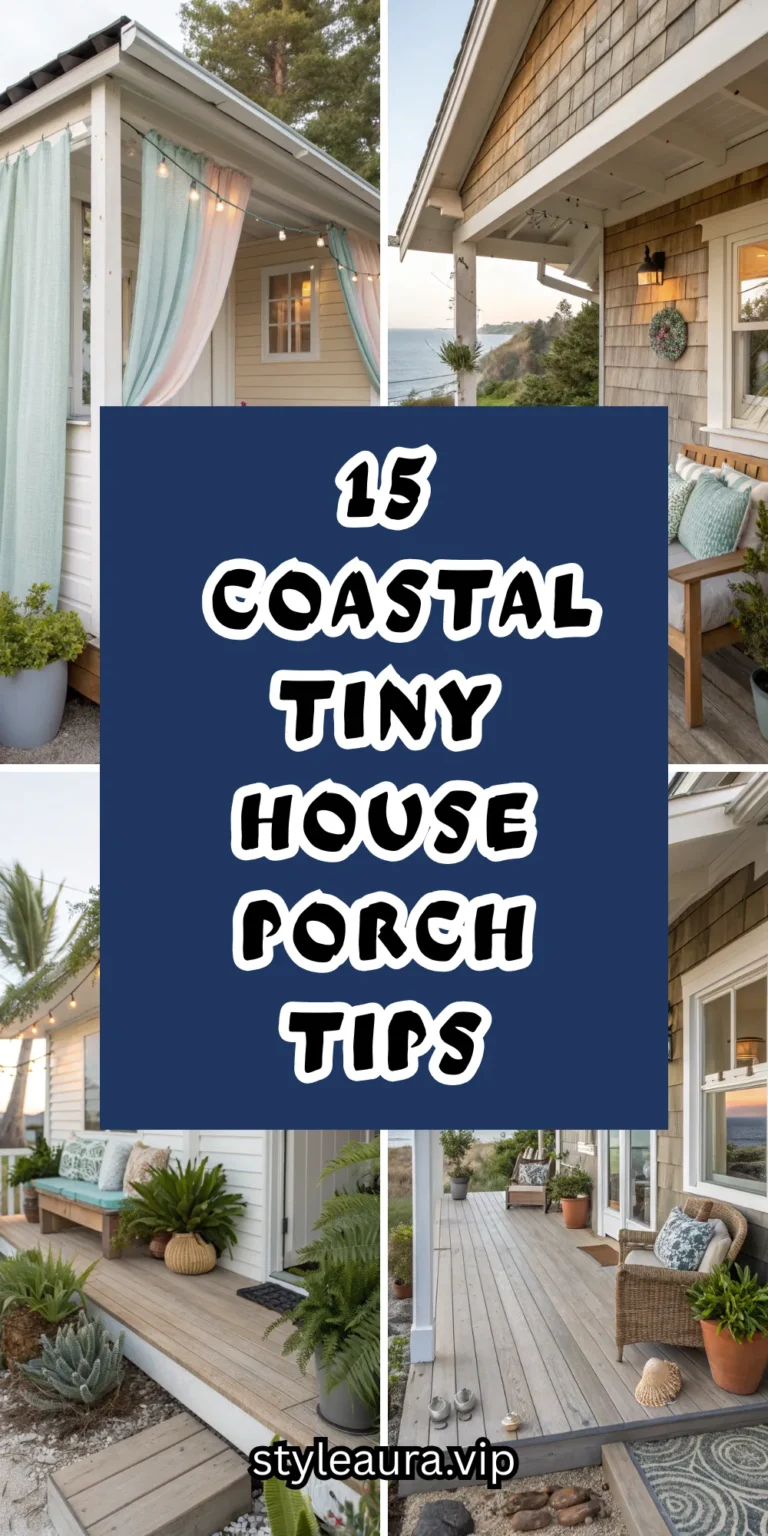 15 Coastal Tiny House Porch Tips to Try for a Breezy, Relaxed Retreat