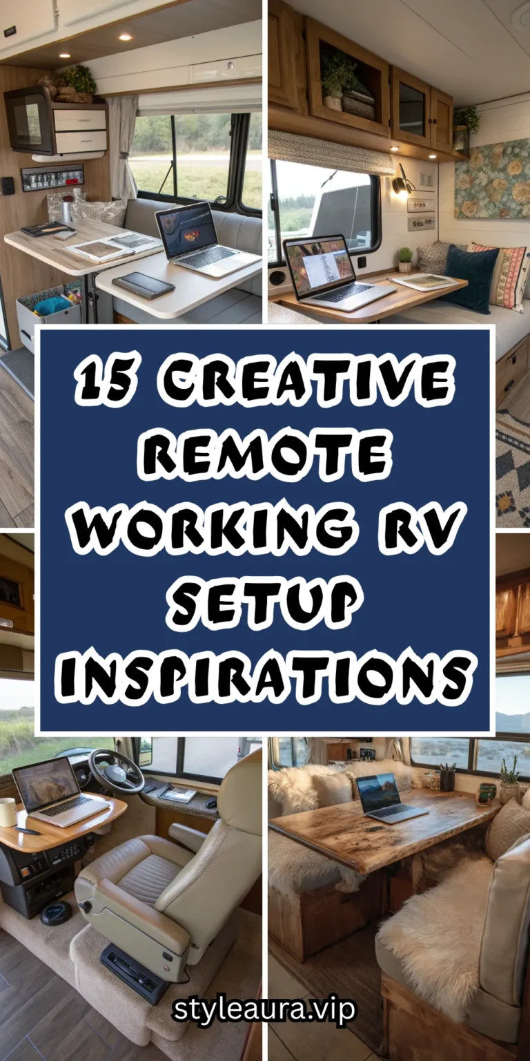 15 Creative Remote Working RV Setup Inspirations