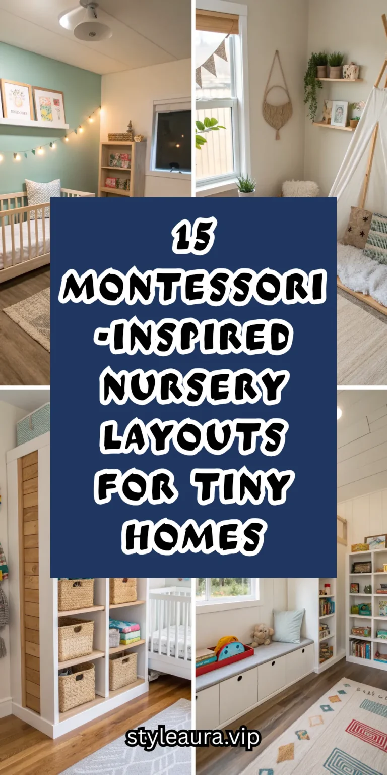 15 Montessori-Inspired Nursery Layouts for Tiny Homes
