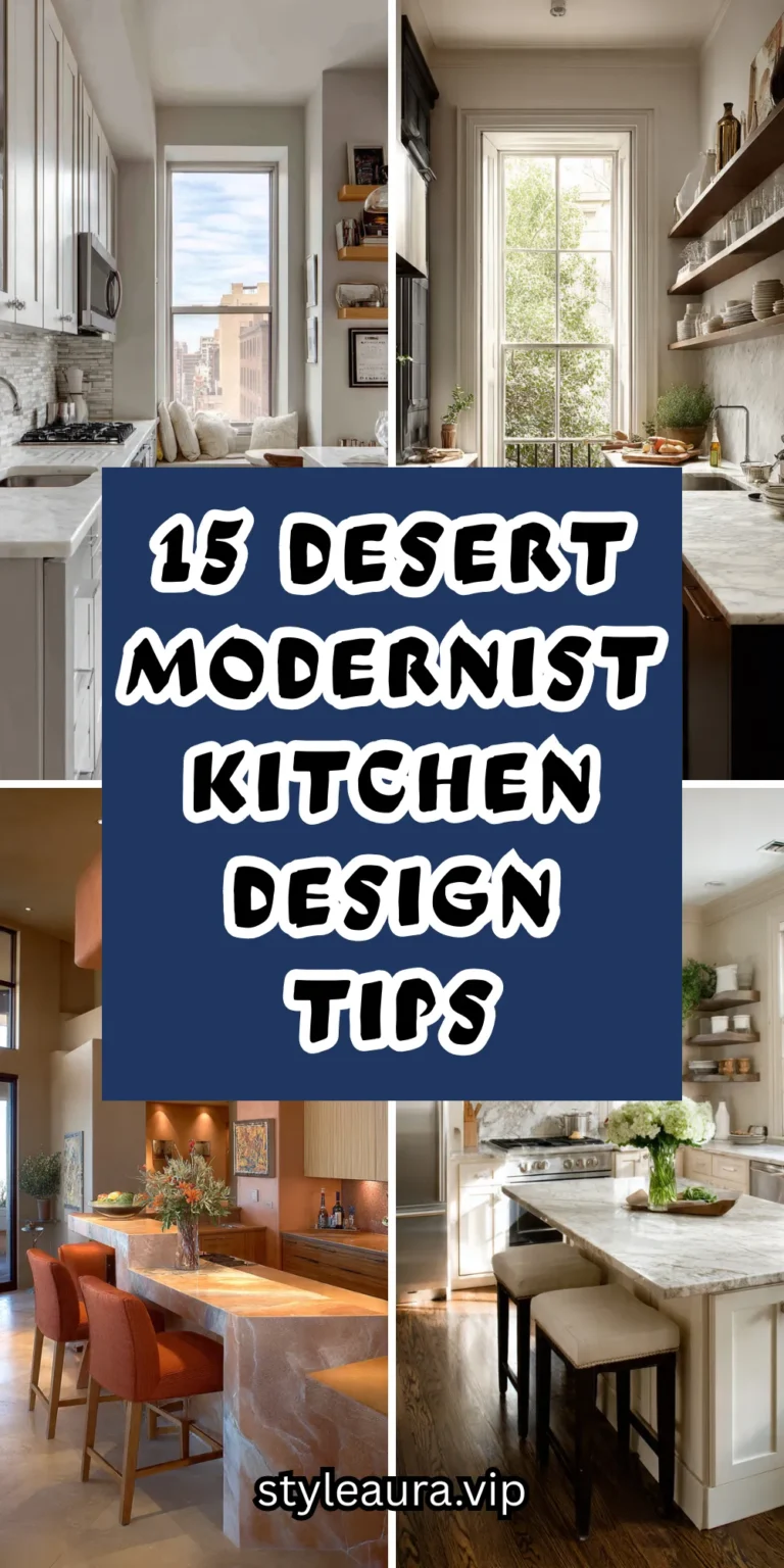 15 Desert Modernist Kitchen Design Tips for Small Spaces