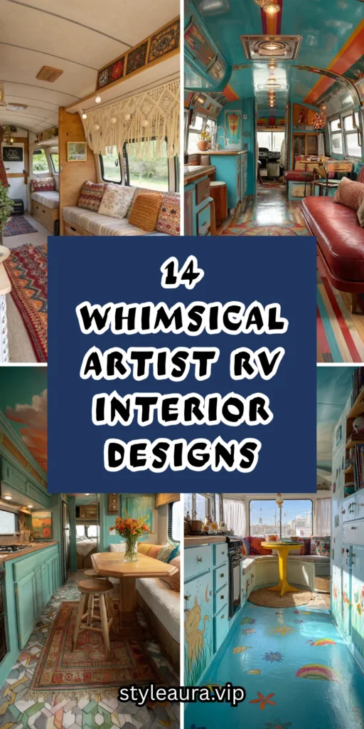 14 Whimsical Artist RV Interior Designs That Inspire Creativity on the Road 1 10 4 2