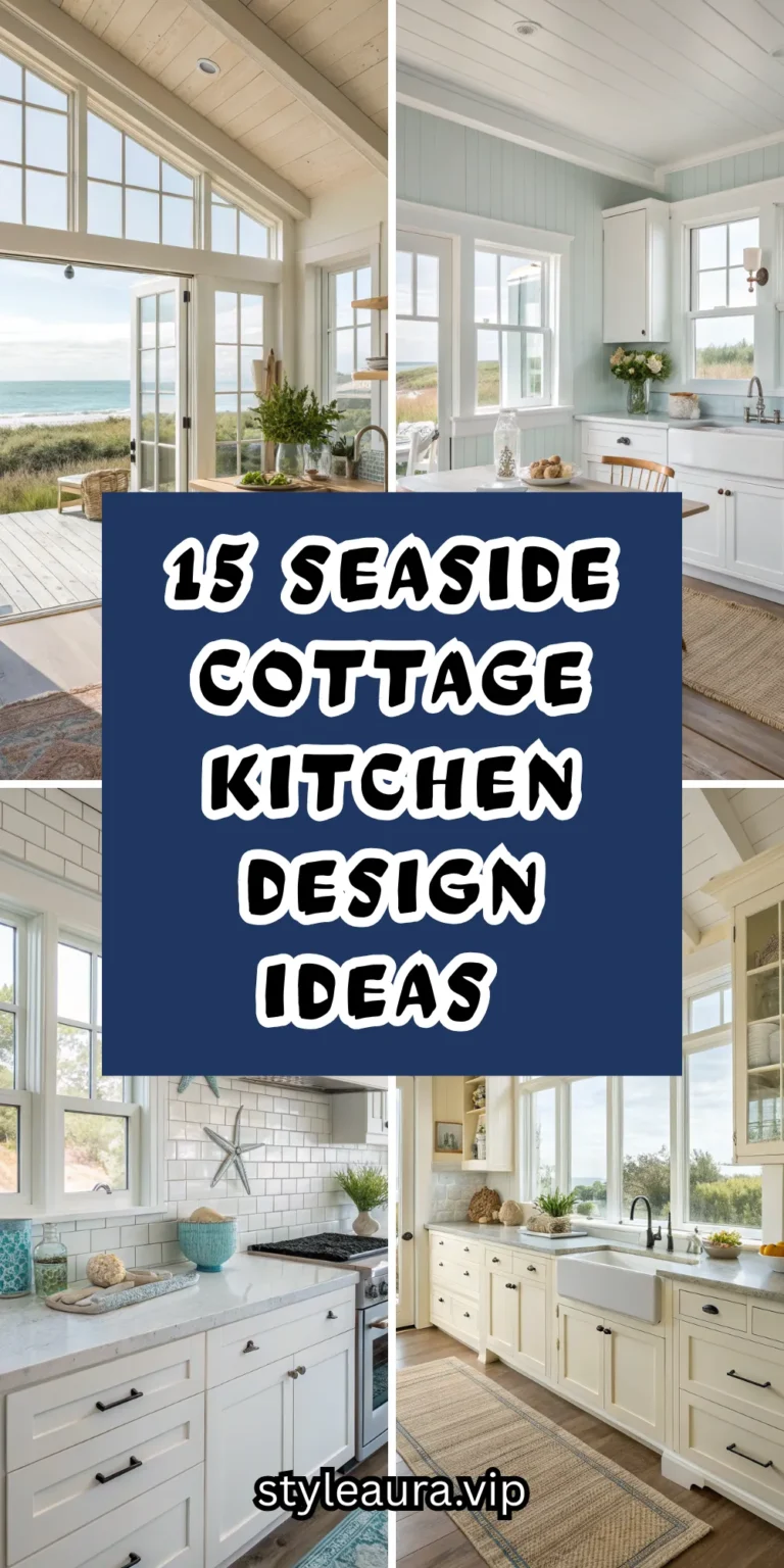 15 Seaside Cottage Kitchen Design Ideas for a Light, Relaxed, and Modern Coastal Home