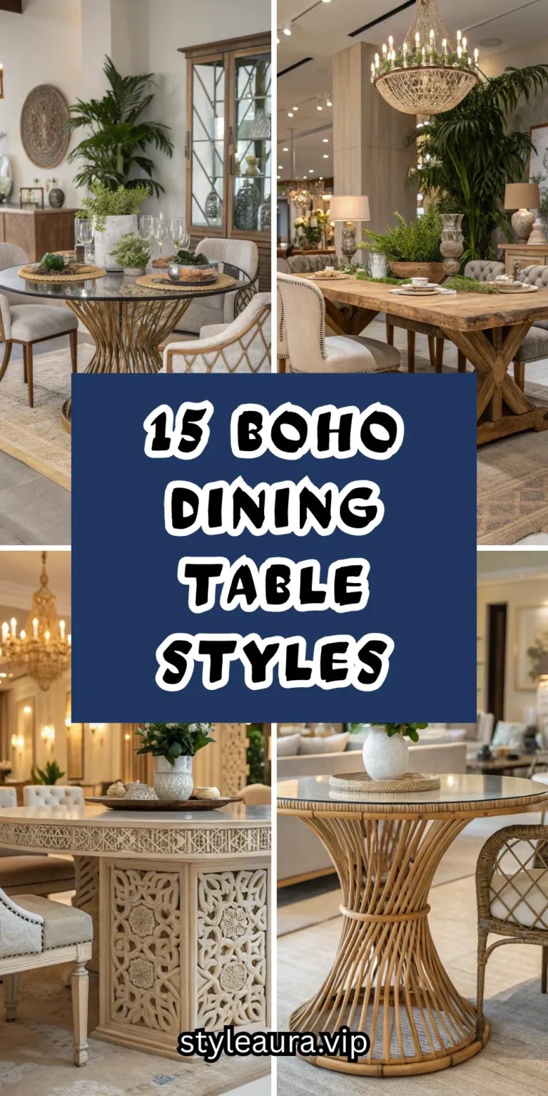 15 Boho Dining Table Styles to Elevate Your Home Décor
