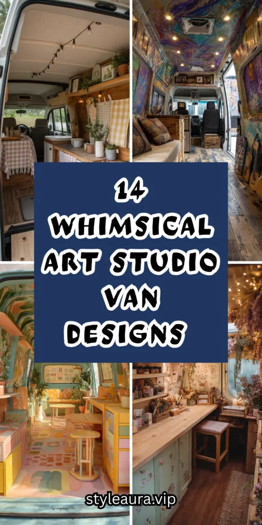 14 Whimsical Art Studio Van Designs That Turn Creativity Into a Moving Dream 1 10 5 1