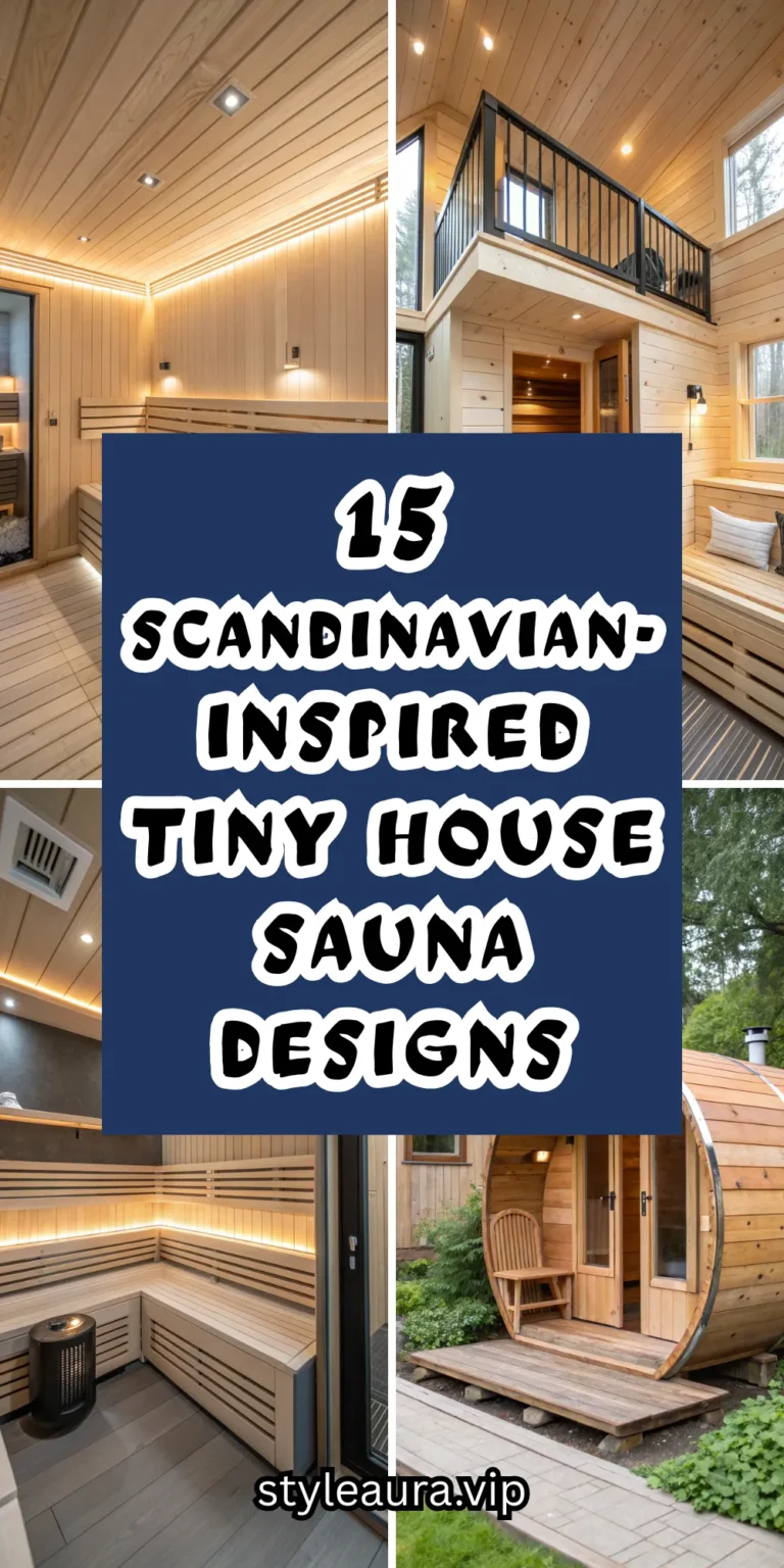 15 Scandinavian-Inspired Tiny House Sauna Designs